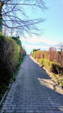 Vue du chemin qui mène au cabinet
©M. Degiorgis